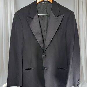 Armani Collezioni Tuxedo Blazer Jacket Black Suit jacket size 42 R